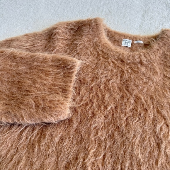 Toteme Boxy Alpaca Blend Knit Long Sleeve Oversized Sweater M/L - Picture 7 of 13